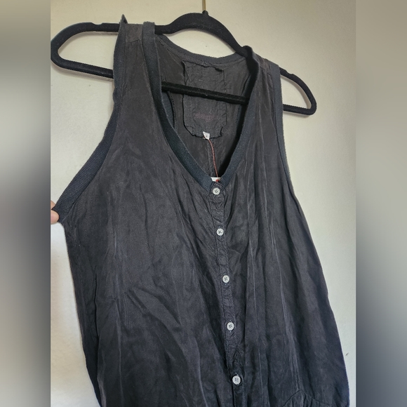 NWT Pete & Greta Johnny Was Loreta Black Sleeveless One-Piece Romper S $214 - Picture 5 of 11